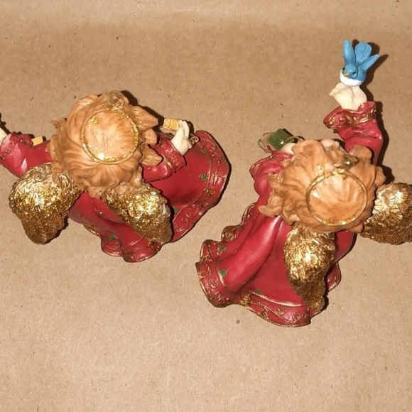 2 Christmas Angel Cherub Figurines - Picture 5 of 8